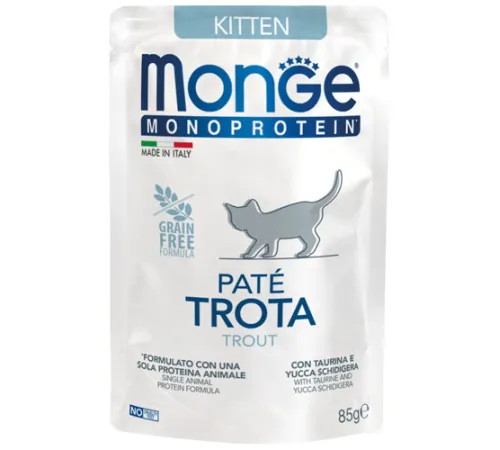Monge Cat Mono Paté Kitten (Форель) 85 г