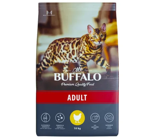 Mr. Buffalo Cat Adult (Курица), 10 кг