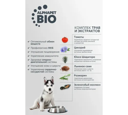 AlphaPet Superpremium Junior Maxi (Говядина, рис), 3 кг