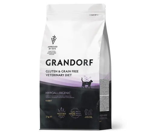 Grandorf Vet Cat Hypoallergenic (Кролик), 2 кг