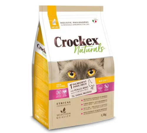Crockex Natural Adult (Курица, рис), 1,5 кг