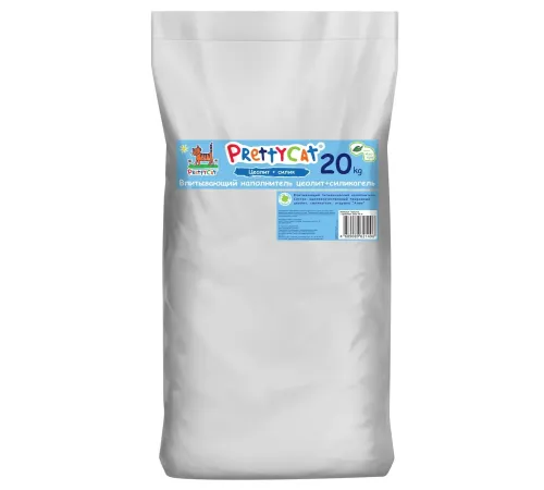 PrettyCat Наполнитель глиняный Naturel (Алоэ), 20 кг