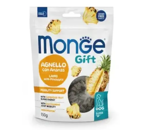Monge Gift Mobility Support Dog Тренировочные лакомства с ягнёнком и ананасом, 150 г
