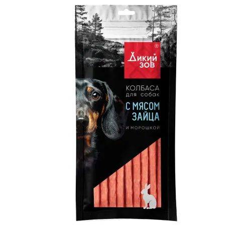 ТИТБИТ Дикий Зов Колбаса с мясом зайца и морошкой, 85 г