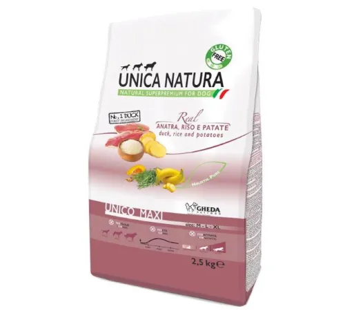 Unica Natura Unico Maxi (Утка, рис и картофель) 2,5 кг