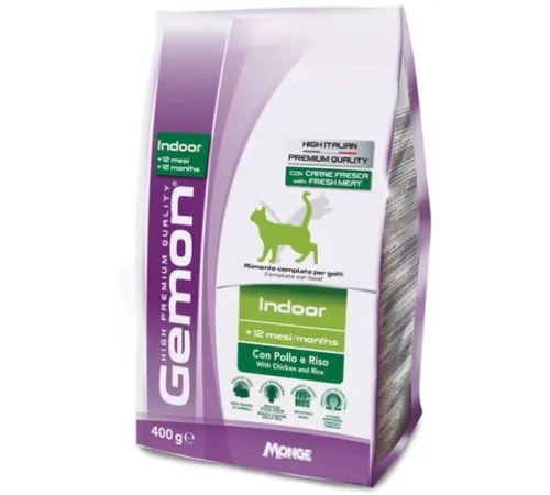 Gemon Cat Indoor (Курица, рис) 400 г