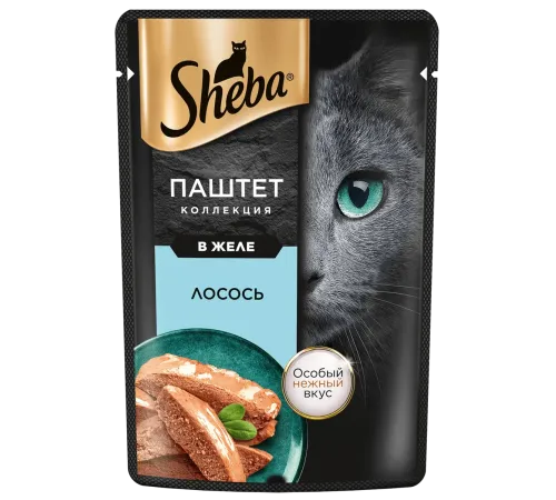 Sheba Паштет с лососем в желе, 75 г