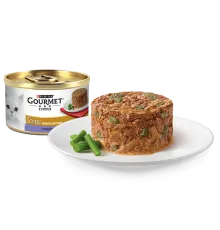 Gourmet Голд Нежные биточки с ягненком и зеленой фасолью, 85 г