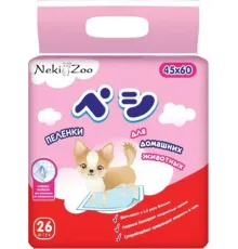 NekiZoo Однораз. впитывающие пеленки, 45х60 см, 26 шт./уп.