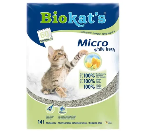 Biokat's Micro White Fresh, 14 л