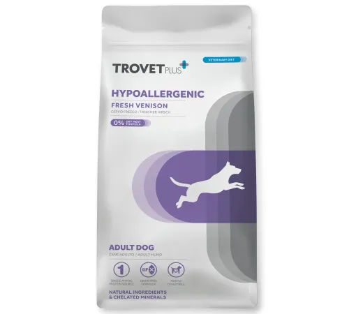 Trovet Plus Adult Dog Hypoallergenic (Оленина), 10 кг