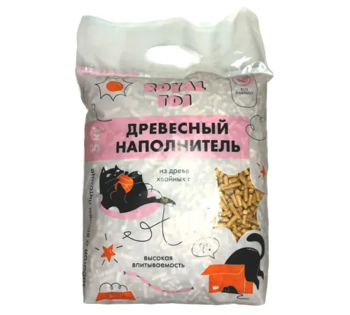 Royal Toi Древесный наполнитель, 3 кг
