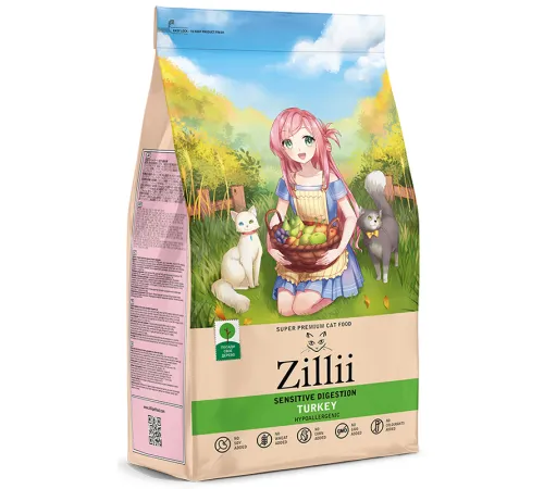 ZILLII Sensitive Digestion Cat (Индейка), 400 г