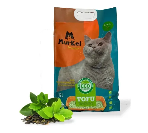 Murkel Наполнитель TOFU (Зеленый чай), 12 л/5,2 кг