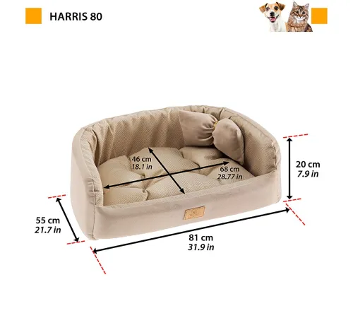 Ferplast Диван-кровать HARRIS, бежевый, 65 (64 x 48 x 17 см)
