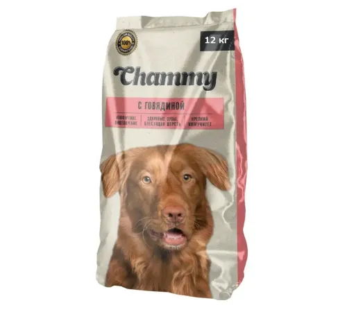 Chammy для взрослых собак (Говядина), 12 кг