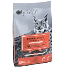 Black Olympus Cat Sterilised (Говядина, криль), 1,5 кг