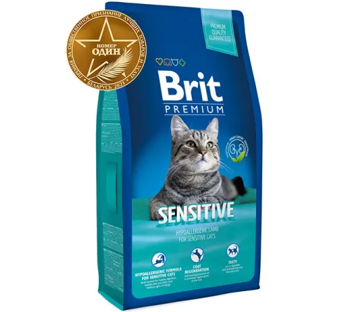 Brit Premium Cat Sensitive (Ягненок) 1,5 кг