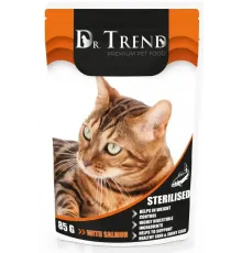 Dr.Trend Консервы для стерилизованных кошек (Лосось), 85 г