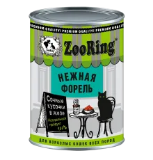 ZooRing Cat Кусочки в желе (Форель), 400 г х 6 шт