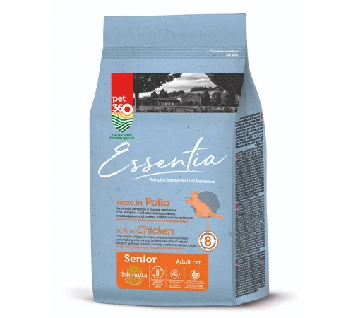 Pet360 Essentia для пожилых кошек (Курица), 1,5 кг