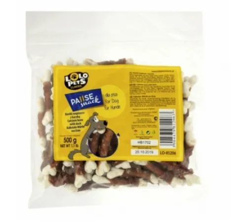 Lolo Pets Кальциевая косточка с уткой, 500 г (пакет)