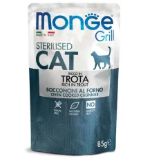 Monge Пауч Grill Sterilised Cat (Форель), 85 г