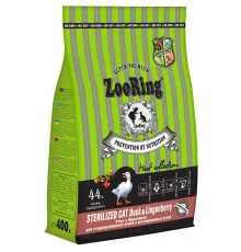 Zooring Sterilized Cat (Утка с брусникой), 400 г