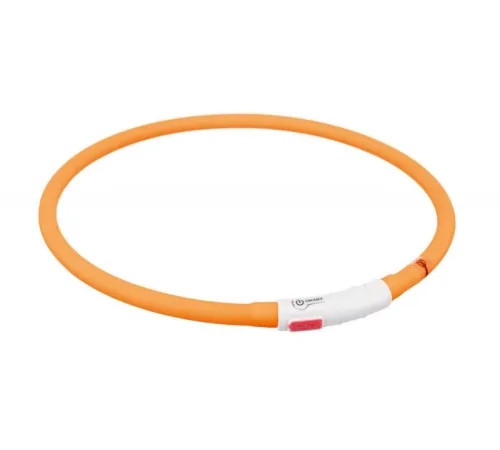 Trixie Ошейник светящийся USB Flash XS-XL оранжевый