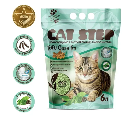 Cat Step Tofu Green Tea, 6 л (2,8 кг)