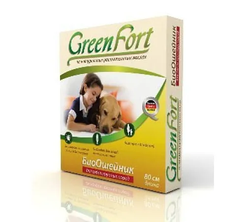 Экопром GreenFort Премиум БиоОшейник для крупных собак 80 см