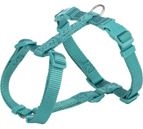 Trixie Шлея Premium H-harness аквамарин, (XXS–XS): 20-32 см/10 мм
