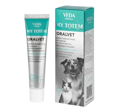 VEDA My Totem Oralvet Гель для зубов и полости рта собак и кошек, 40 мл