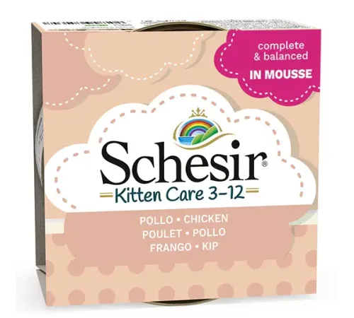 Schesir Kitten Care Mousse (Курица), 85 г