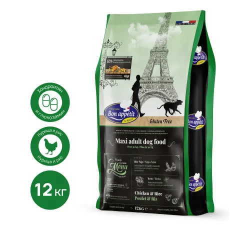 Bon Appetit Adult Maxi (Курица и рис), 12 кг
