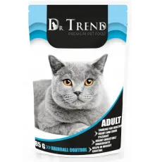 Dr.Trend Консервы для кошек с функцией выведения шерсти, 85 г