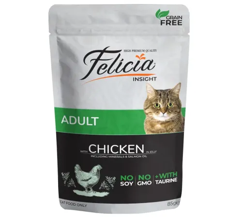 Felicia Adult Cat (Курица в желе), 85 г