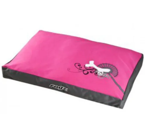 Rogz Лежак Spice Pod Flat Pink Bone, 83х56х10 см
