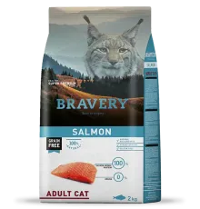 BRAVERY Adult Cat (Лосось), 2 кг
