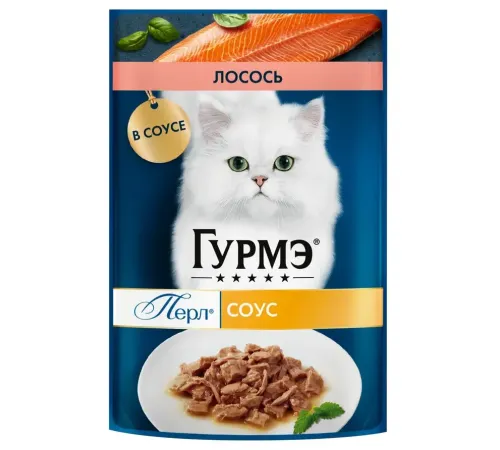 Гурмэ Перл Нежное филе с лососем в соусе, 75 г