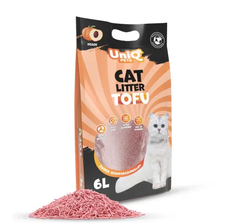 UniQ Pets Tofu Peach, 6 л (2,5 кг)
