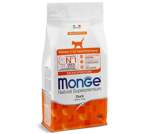 Monge Kitten Monoprotein (Утка), 400 г