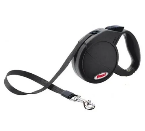 Поводок-рулетка Flexi Mini Compact Cat XS лента 3 м, черный