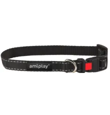 Ошейник с блокировкой AmiPlay Reflective (Черный), L