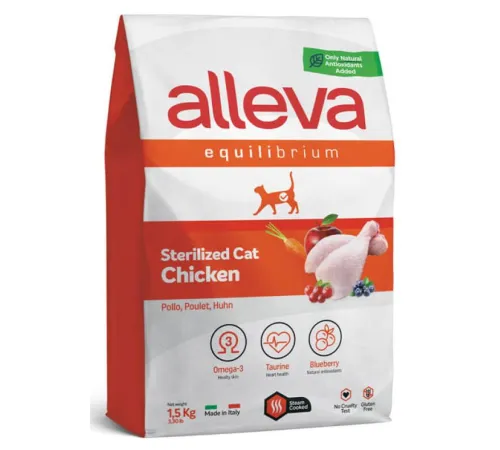 Alleva Equilibrium Sterilized Cat (Курица), 400 г