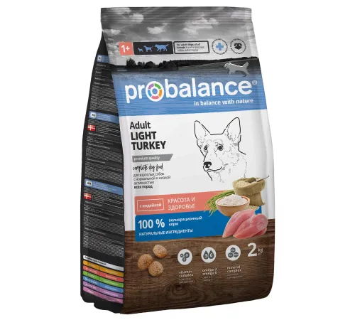 ProBalance Dog Adult Light (Индейка), 2 кг
