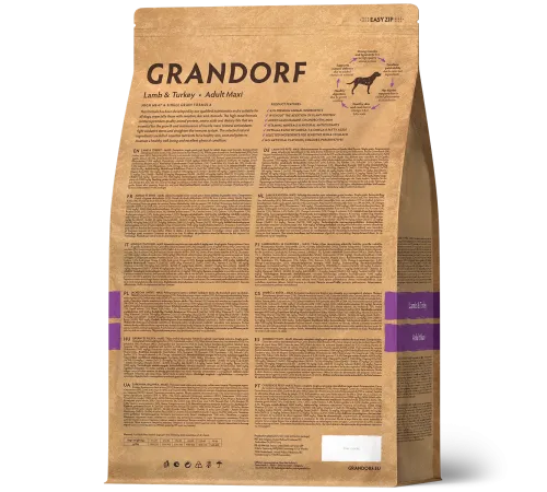Grandorf Adult Maxi (Ягненок, индейка), 3 кг