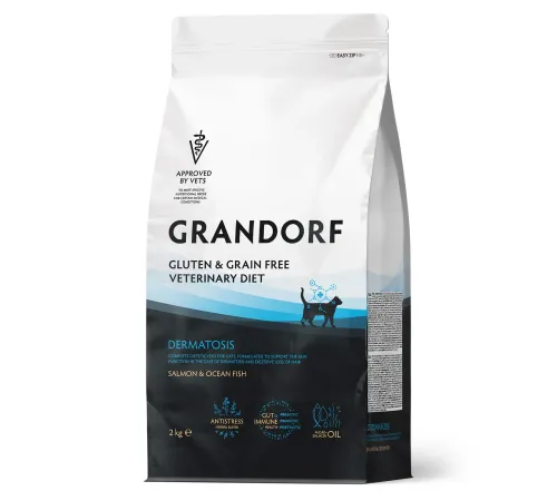 Grandorf Vet Cat Dermatosis (Лосось), 2 кг
