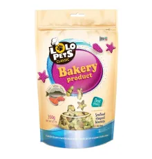 Lolo Pets Печенье для для собак Косточки mix с лососем, 350 г