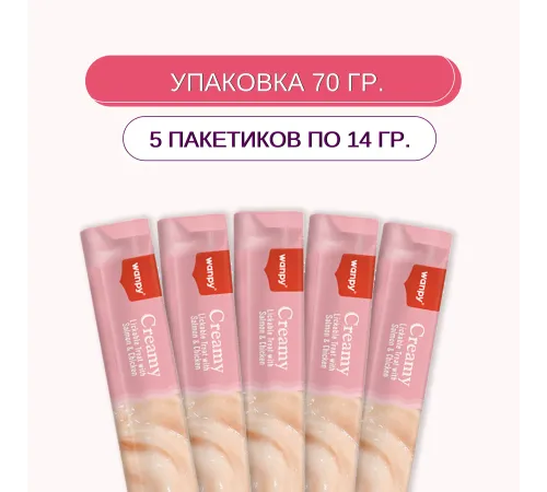 Wanpy Dog Нежное пюре из лосося и курицы, 70 г